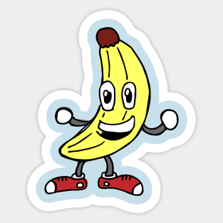 Happy Banana Dude Sticker